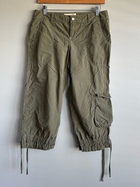 London Jeans Olive Chino Cargo Capri Pants Victoria’s Secret Y2K Women’s Sz 6